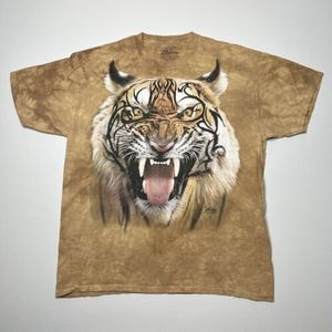 The Mountain Tshirt Tiger AOP Brown Chealsea Nickerson Nature Size 2XL XXL